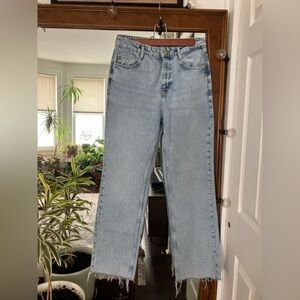 Zara Sky Blue Denim Pants